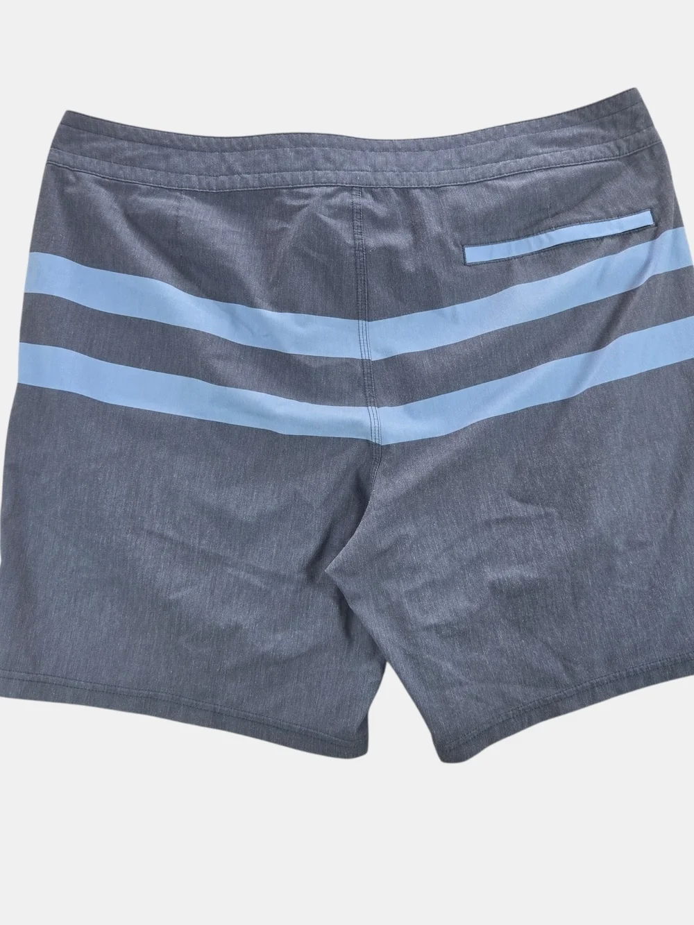 Fair Harbor Board Shorts Mens Size 38 Unlined Stretch Blue Stripe Swim